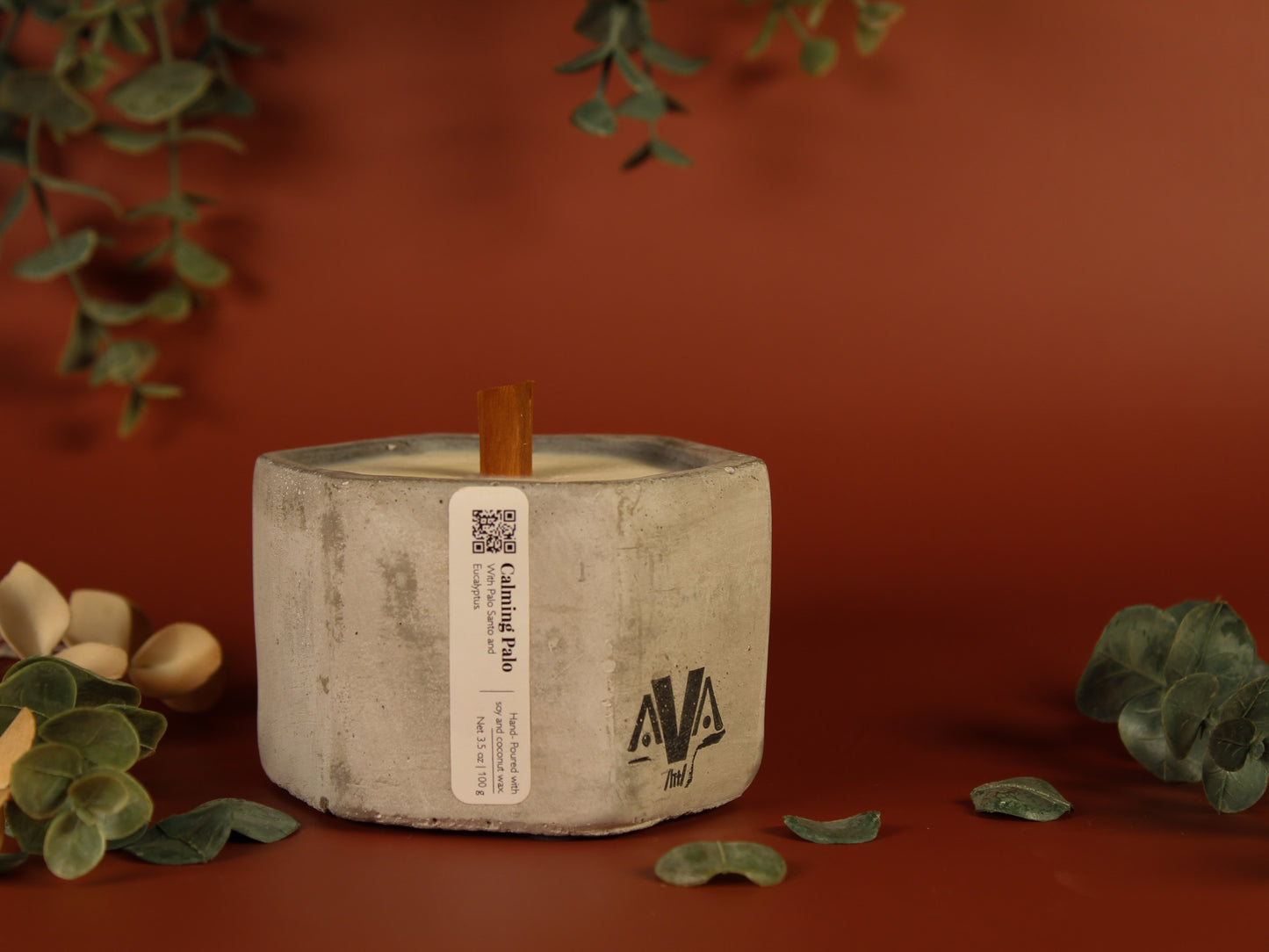 Calming Palo Concrete Candle