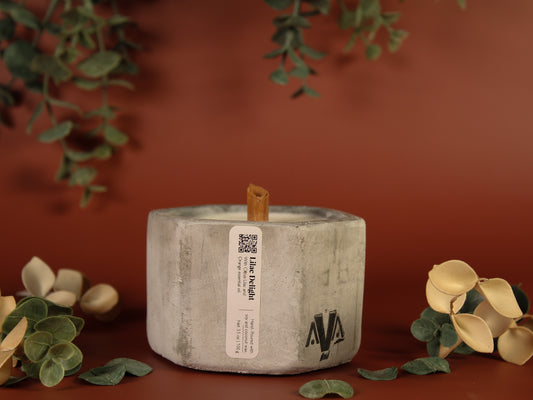 Lilac Delight Concrete Candle