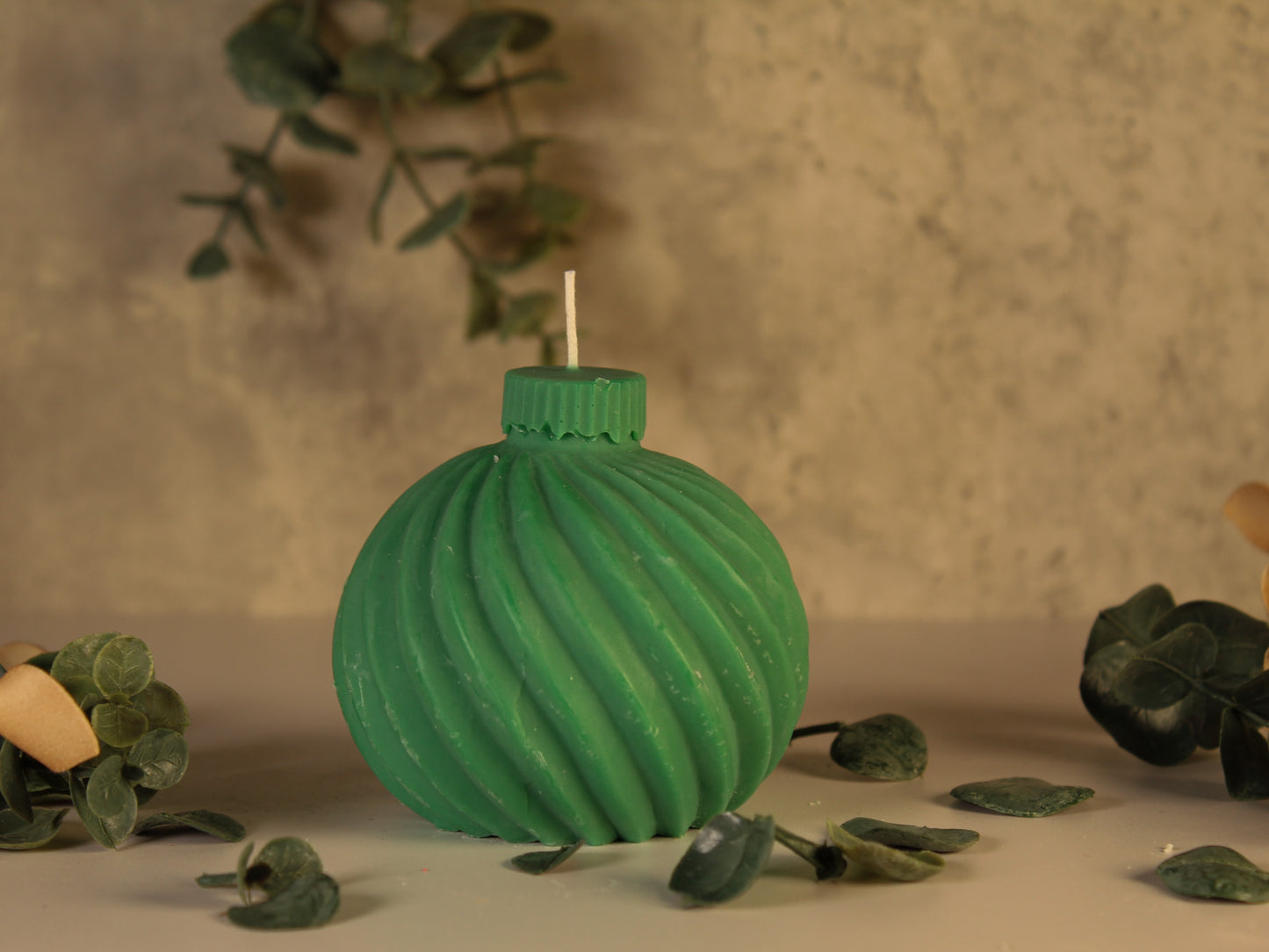 Ball Ornament Candle