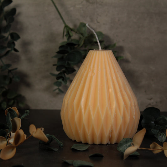 Geometric Pear Candle