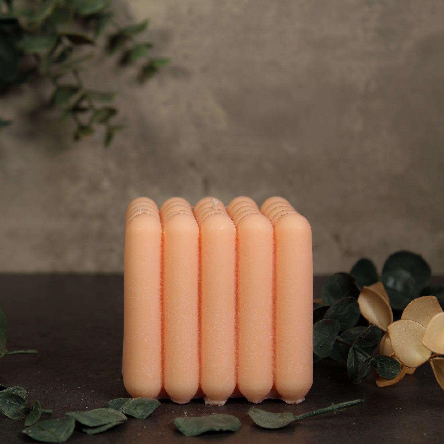 Ribbed Cube Candle